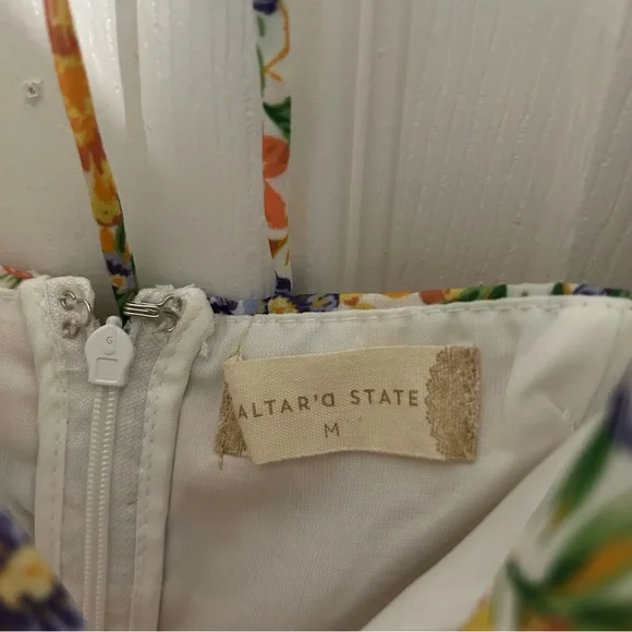 Altar’d State Aderny Patchwork Floral Mini Dress - Picture 7 of 13